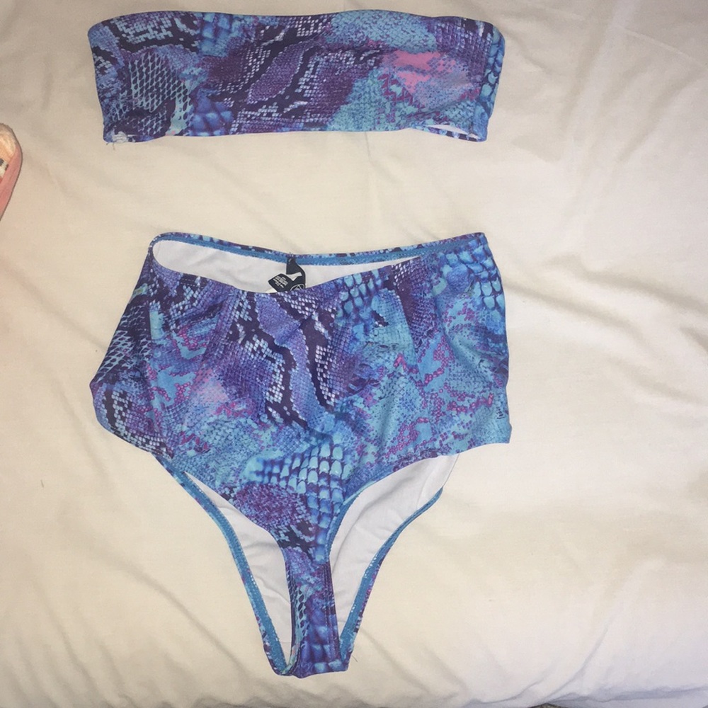 Snake Print Bathing Suit